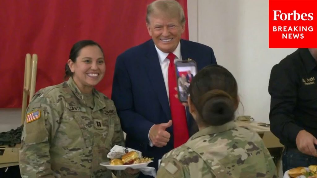 BREAKING NEWS: Trump Serves Meals To Texas National Guard, Border Patrol Alongside Gov. Greg Abbott