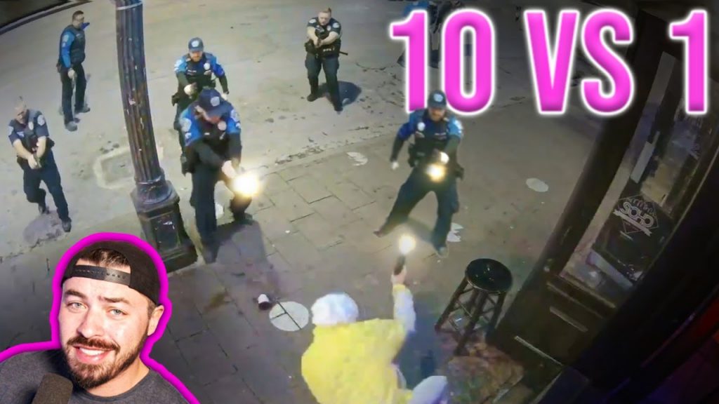 Idiot Pulls a Gun On 10 Cops….