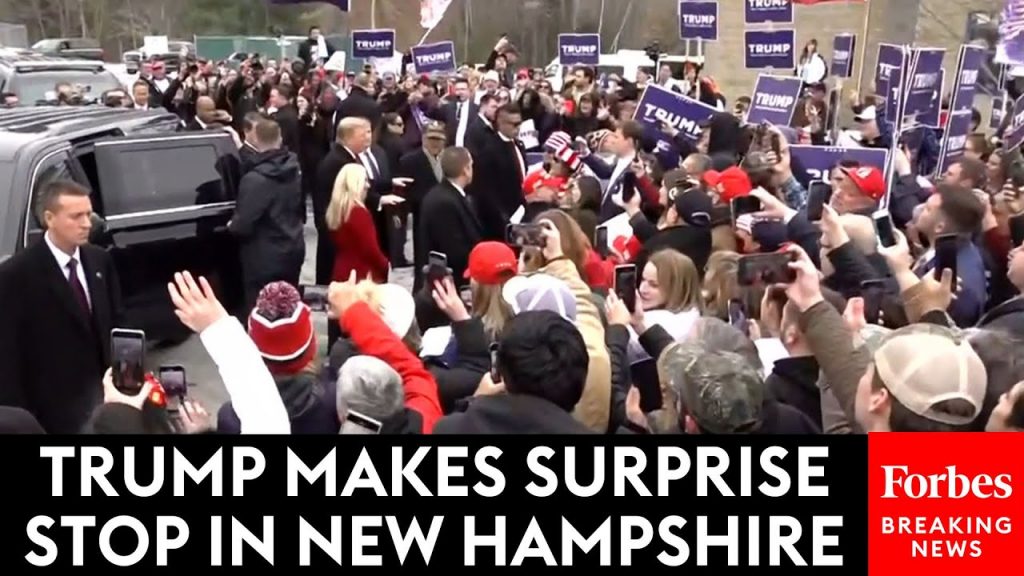 BREAKING NEWS: Trump Pays Surprise Visit To Supporters In New Hampshire Amidst Primary Voting