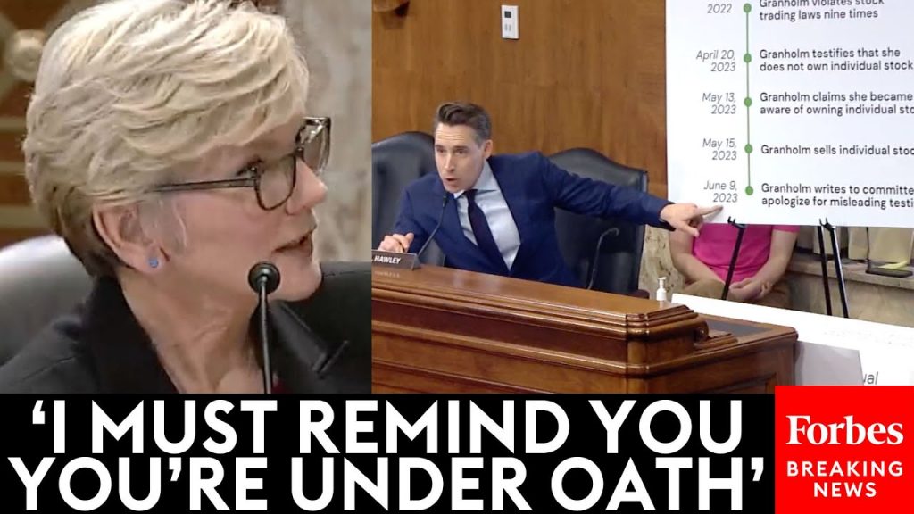 BREAKING: Hawley Brutally Confronts Granholm About ‘Institutionalized Corruption’ Leading To Clash