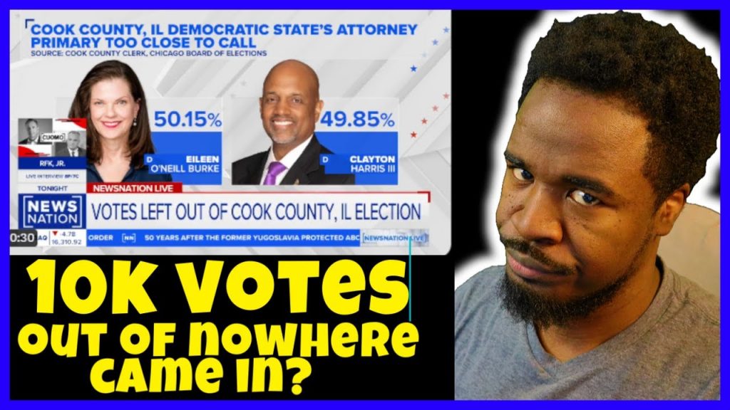 After the ‘tougher-on-crime’ candidate lead by 10k votes in Chicago,10k votes showed up via mail in?