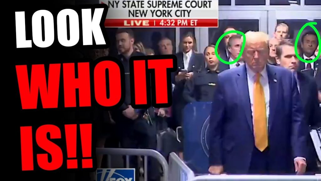 You won’t believe who was standing behind Trump…