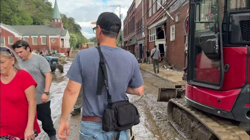 Here’s a walk-through of downtown Marshall, North Carolina just a few days after the major flooding