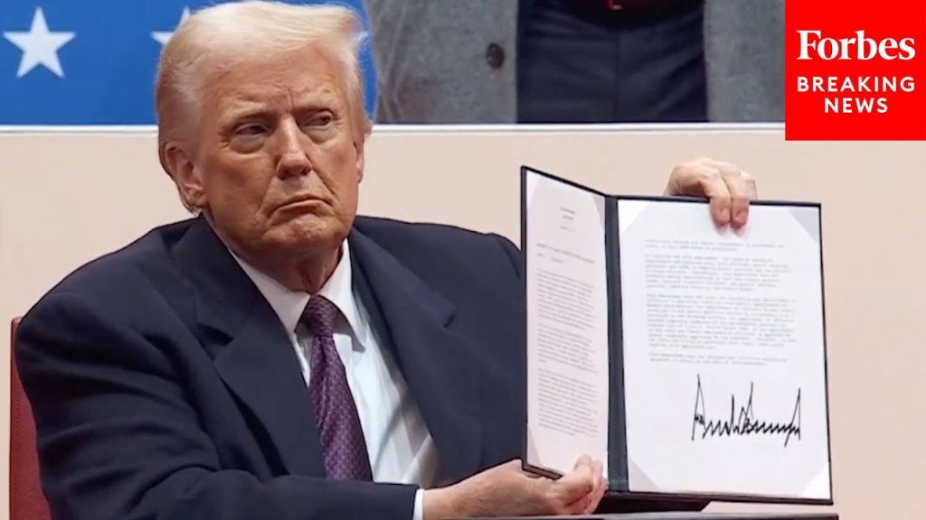 BREAKING NEWS: Trump Signs Executive Order After Executive Order—Each Read Out—At Inaugural Parade