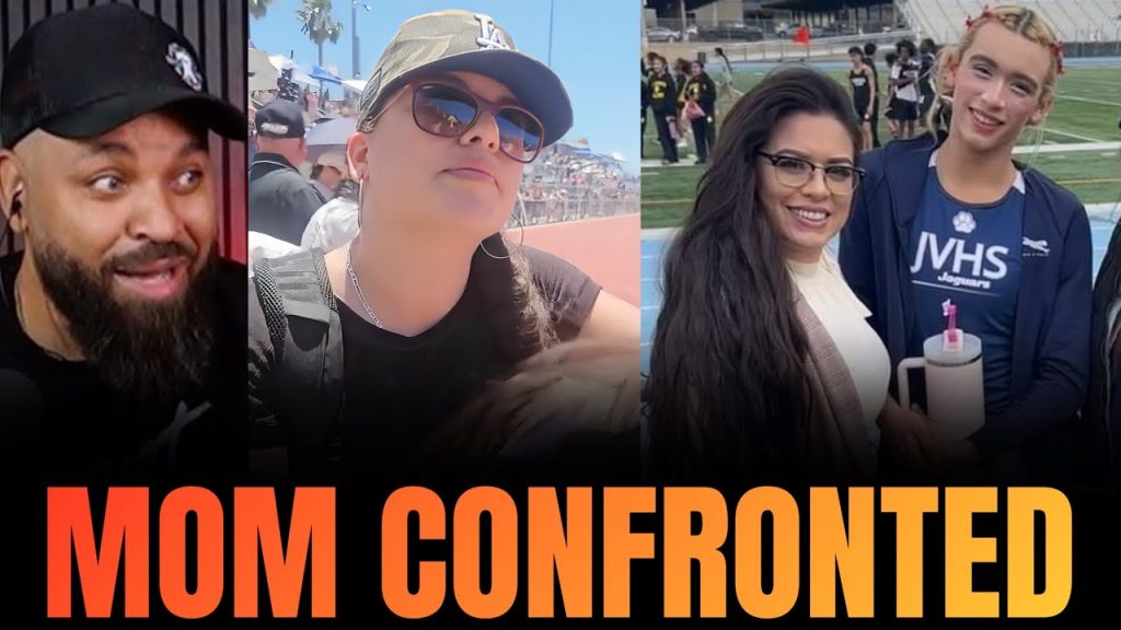 Crowd Confronts Mom of Trans Athlete At Girls Track Meet in California!