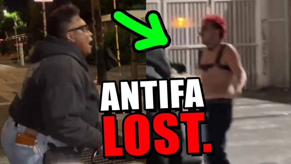 Black mama goes NUCLEAR on Antifa losers in Portland lol.