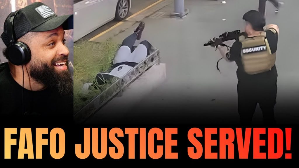 Security Guard with RIFLE STOPS Shooter Outside Alaska Bar!