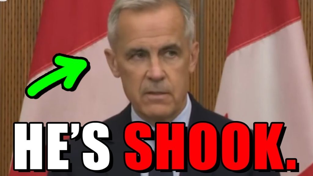 Mark Carney looks like he saw a GHOST.