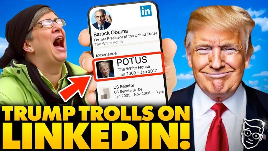 Trump TROLLS LinkedIn: Forces Obama and All Democrat Staffers to put TRUMP’S FACE on Their Profiles
