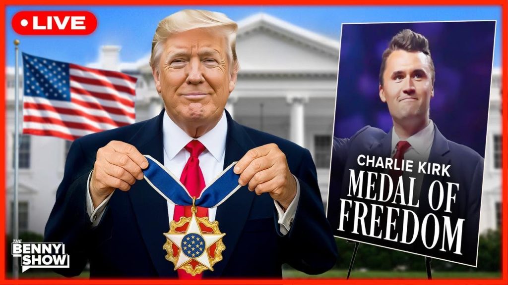 LIVE: Trump Awards Charlie Kirk Presidential Medal of Freedom In the Rose Garden on His Birthday