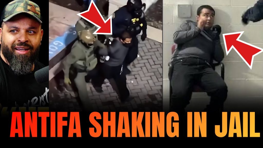 Fat Antifa Rioter Arrested and SHAKES uncontrollably in Jail in Portland