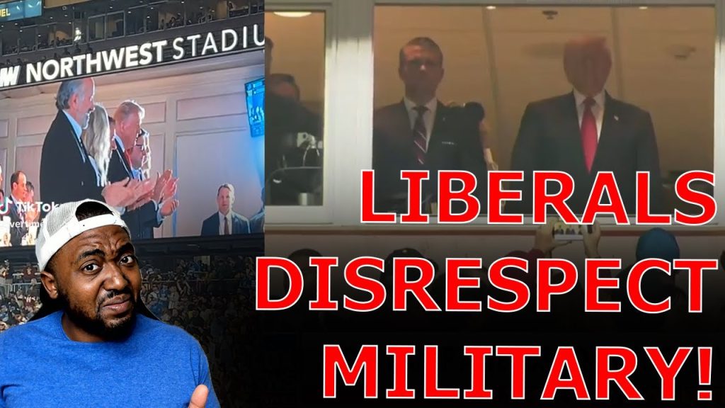 DISGUSTING Trump DERANGED Liberals DISRESPECT Military Swearing In Ceremony At Commanders NFL Game!