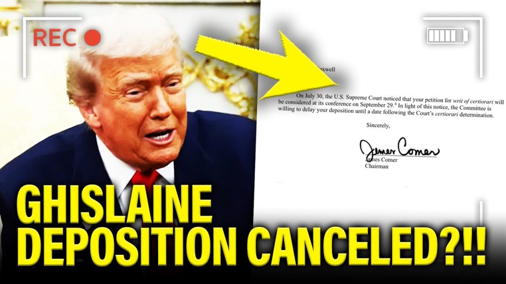 Trump PANICS and tries TO BLOCK DEPOSITION of GHISLAINE!!