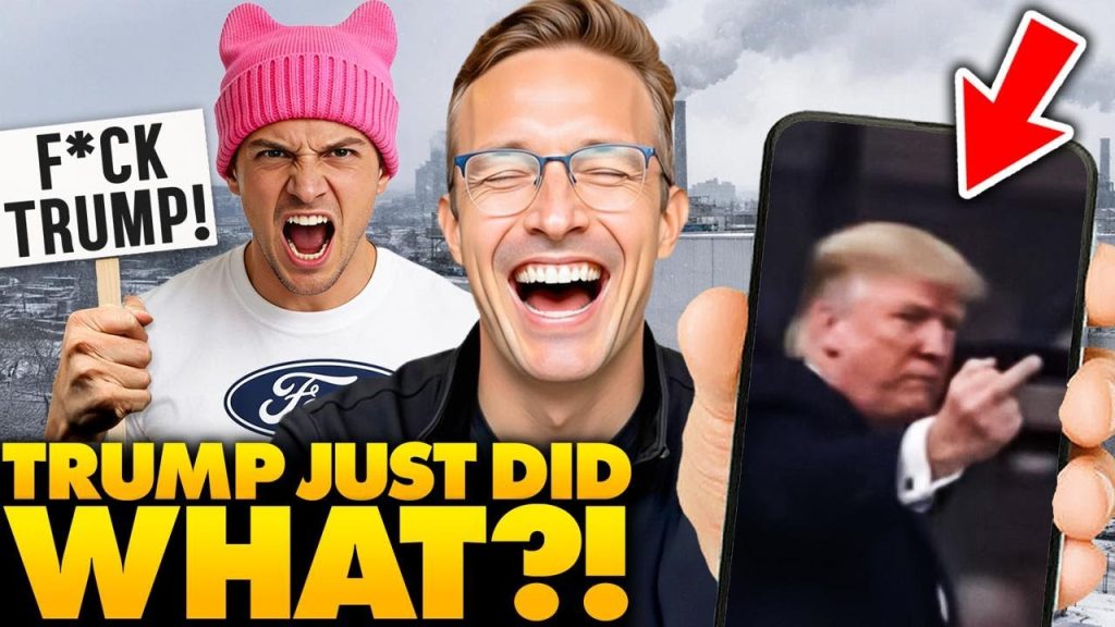 Trump Drops F-BOMB, Flips Off Lib Protester On Live TV Reporters SCREAM | Internet EXPLODES