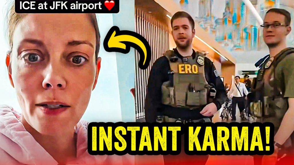 Woke Woman CONFRONTS ICE Agents at Airport, Then THIS HAPPENED….