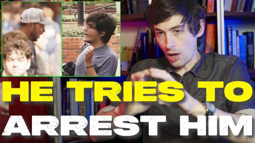 Leftist Student Tries to ARREST Conservative YouTuber for “Illegal Opinions”