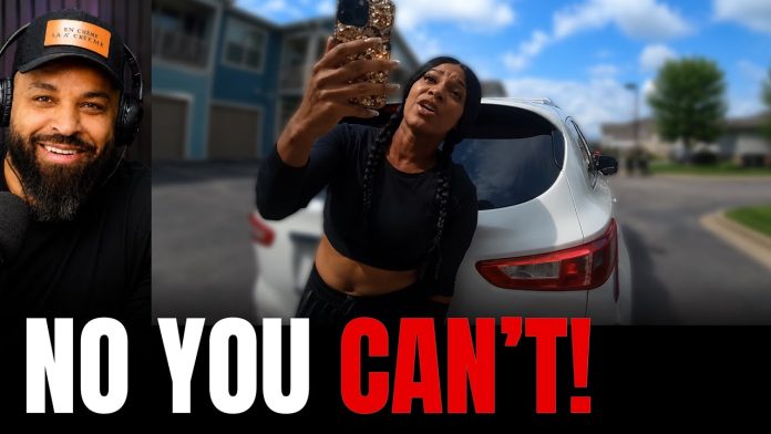Woman Blocks Cop From Getting Her Plate… Then All Hell Breaks Loose