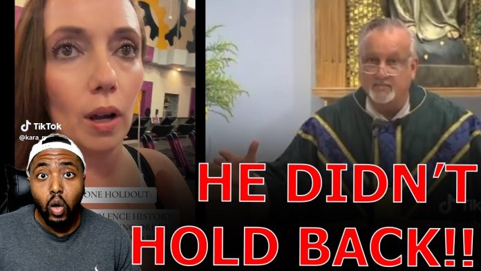 Congregation ERUPTS As Catholic Priest GOES OFF On Insane Women Supporting Lindsay Clancy!